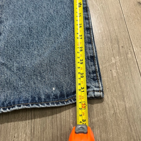 Levi's 501 Mens Jeans Fit 32X32 Blue Button Fly Denim - Picture 16 of 16